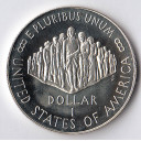 1987 - 1 Dollaro Argento Stati Uniti Bicentenario Costituzione Ag