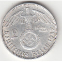 1937 - 2 Marchi argento  Paul von Hindenburg  Zecca A Super