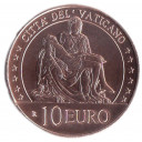 2020 - Vaticano 10 Euro in Rame la Pietà di Michelangelo Fdc