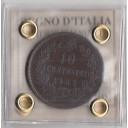 1863 - Vittorio Emanuele II Re D'Italia 10 Cent. zecca Parigi BB