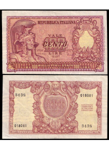 Lire 100 Italia Elmata D.M.  31-12-1951 Spl