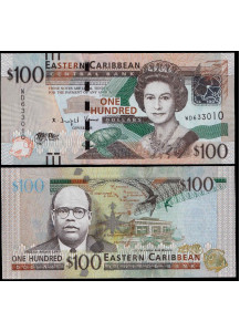 EAST CARIBBEAN STATES 100 Dollari P 55b 2016 Fds