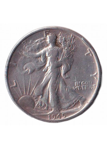 1945 - Mezzo dollaro Argento Stati Uniti Walking Liberty MB