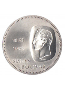 VENEZUELA 10 Bolivares 1973 Simon Bolivar Argento Y#45 Spl