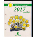 2017 - 3 fogli e tasche con alloggiamenti per 2 euro commemorativi e Coincard (seconda parte)