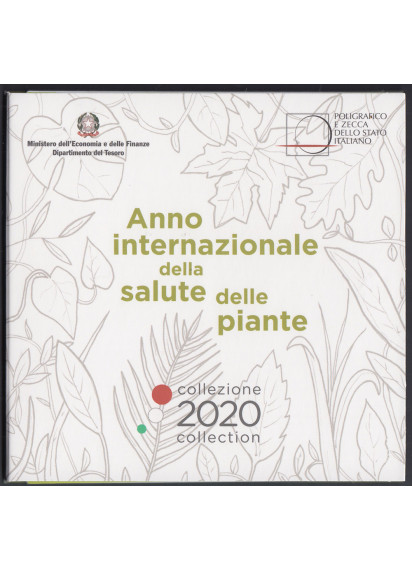 2020 - ITALIA Divisionale Ufficiale Euro 9 Monete Salute delle Piante FDC