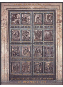 Vaticano foglietto apertura porta Santa BF 1999 nuovo
