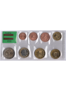 AUSTRIA Serie 8 monete euro 2008 Fior di Conio