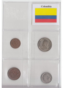 COLOMBIA Serietta composta da 1 - 5 - 10 - 200 - 20 Centavos BB