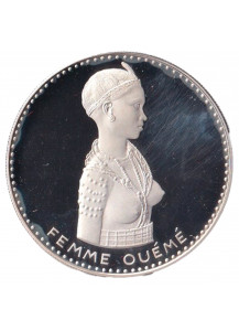 DAHOMEY 500 Francs Argento Proof 1971 Donna Oueme 