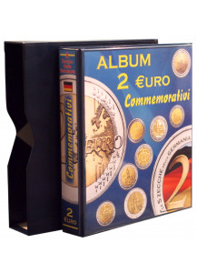 Album per 2 Euro Commemorativi Germania 5 Zecche con fogli e tasche dal 2006 al 2019