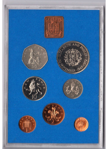 GRAN BRETAGNA E IRLANDA DEL NORD Divisionale 1972 monete fior di conio