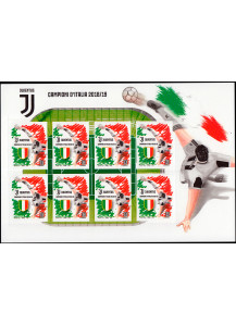 2019 - ITALIA Minifoglio nuovo Juventus Campione D'Italia 2018/19 8 Val. 