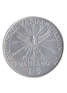 1962 - 5 Lire Giovanni XXIII Concilio Fdc da serie divisionale