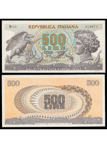 1966 - Italia 500 Lire ARETUSA Fior di Stampa