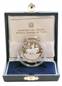 1995 - 5000 lire argento Pisanello 6° Cent della nascita di Pisanello Proof