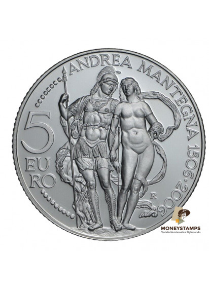 2006 - 5 Euro Andrea Mantegna Argento Fondo Specchio San Marino