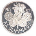 Medaglia Grande Formato XX Olimpiade Monaco 1972 Fondo Specchio