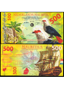 Netherlands Mauritius 500 Gulden 2016 piccione blu di Mauritius Fds