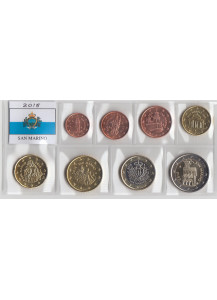 2016 - San Marino serie di 8 monete Fior di Conio 