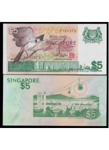 Singapore 5 Dollars 1976 P 10 Fds