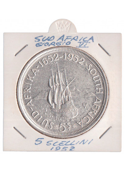 SUD AFRICA George VI 5 Shillings 1952 Spl+