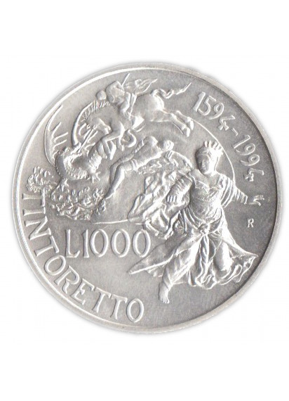1994 - Lire 1000 400 anni dalla morte di Tintoretto Italia