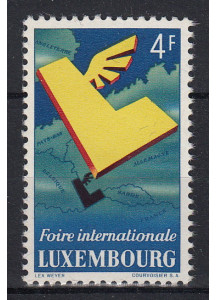 1954 6° Fiera Internazionale del Lussemburgo 1 Valore Integro Unificato 483