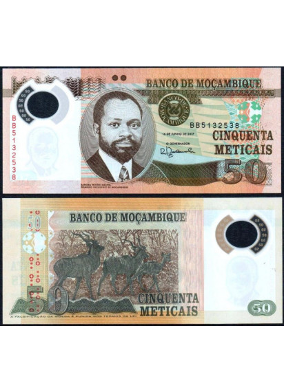 MOZAMBICO 50 Meticais 2017 P 150b Polymer Fds