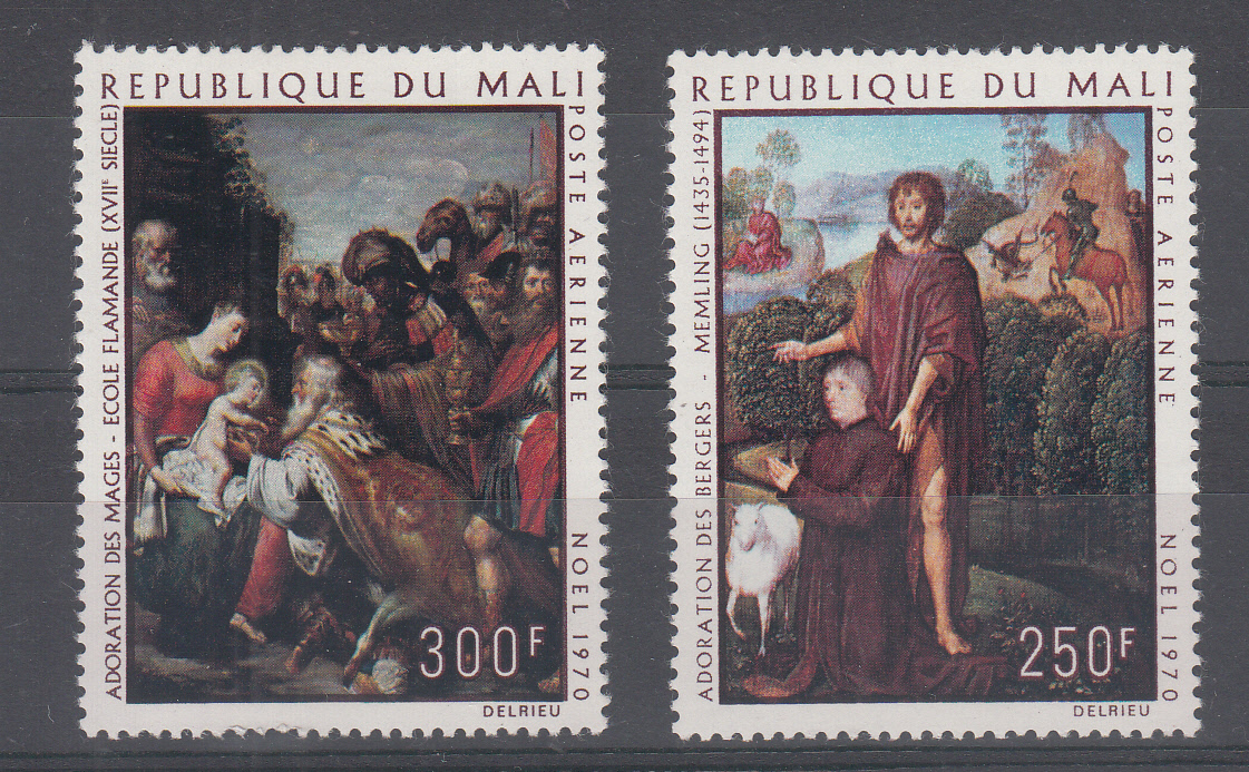 MALI 1979 Natale Posta Aerea 2 val.