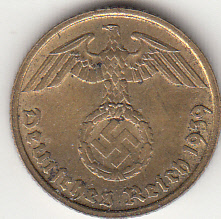 1939  5 Pfennig Svastica Grande Zecca D