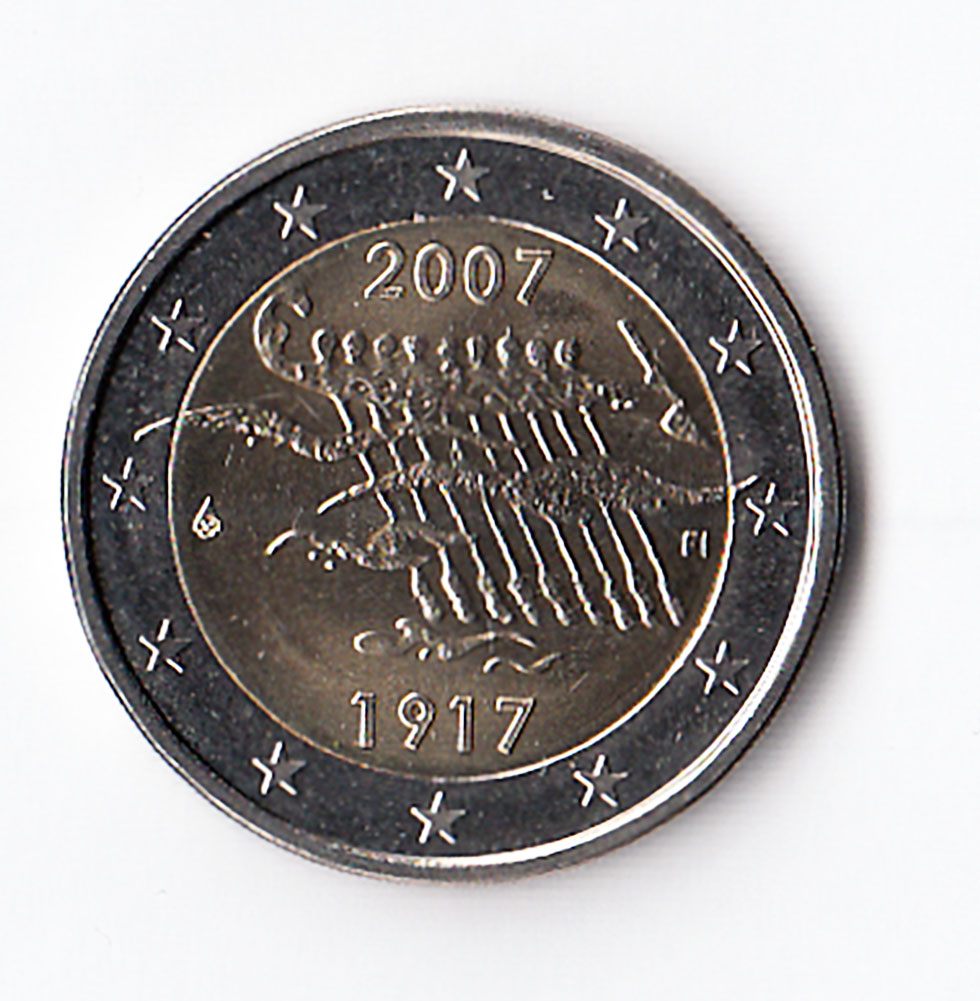 2007 - 2 Euro FINLANDIA 90 Anniv. Indipendenza Fdc