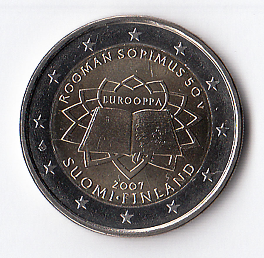 2007 - 2 Euro FINLANDIA Trattato di Roma Fdc