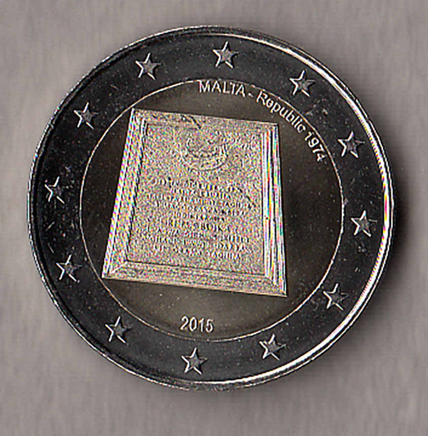 2015 - 2 Euro MALTA Proclamazione della Repubblica Fdc
