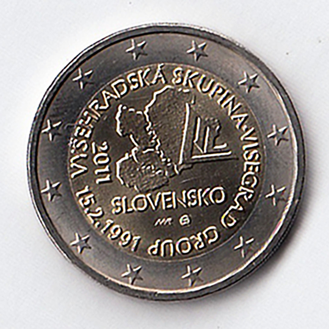 2011 - 2 Euro SLOVACCHIA Gruppo di Visegrád Fdc