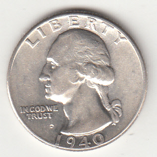 1940 - USA Washington Quarter Argento Spl