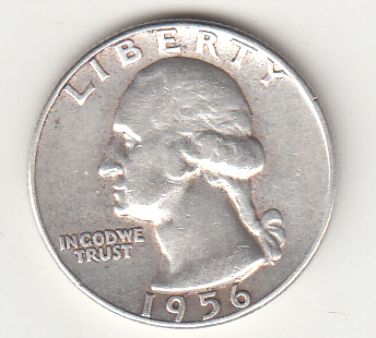 1956 - USA Washington Quarter Argento Spl