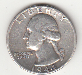 1944 - USA Washington Quarter Argento Spl