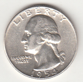 1954 - USA Washington Quarter Argento Spl