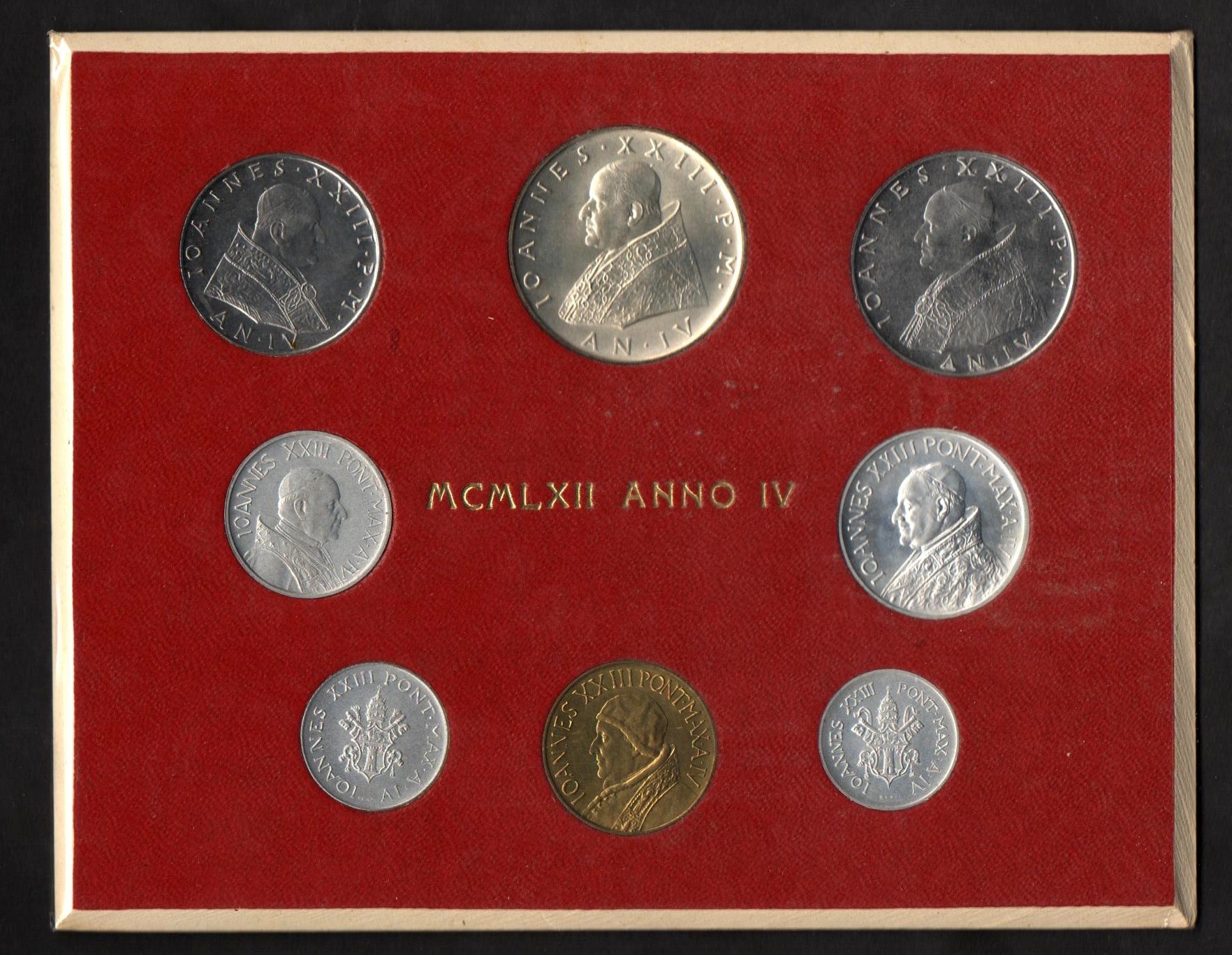 1962 - Divisionale Anno IV  Vaticano - Tiratura 25.000 Giovanni XXIII