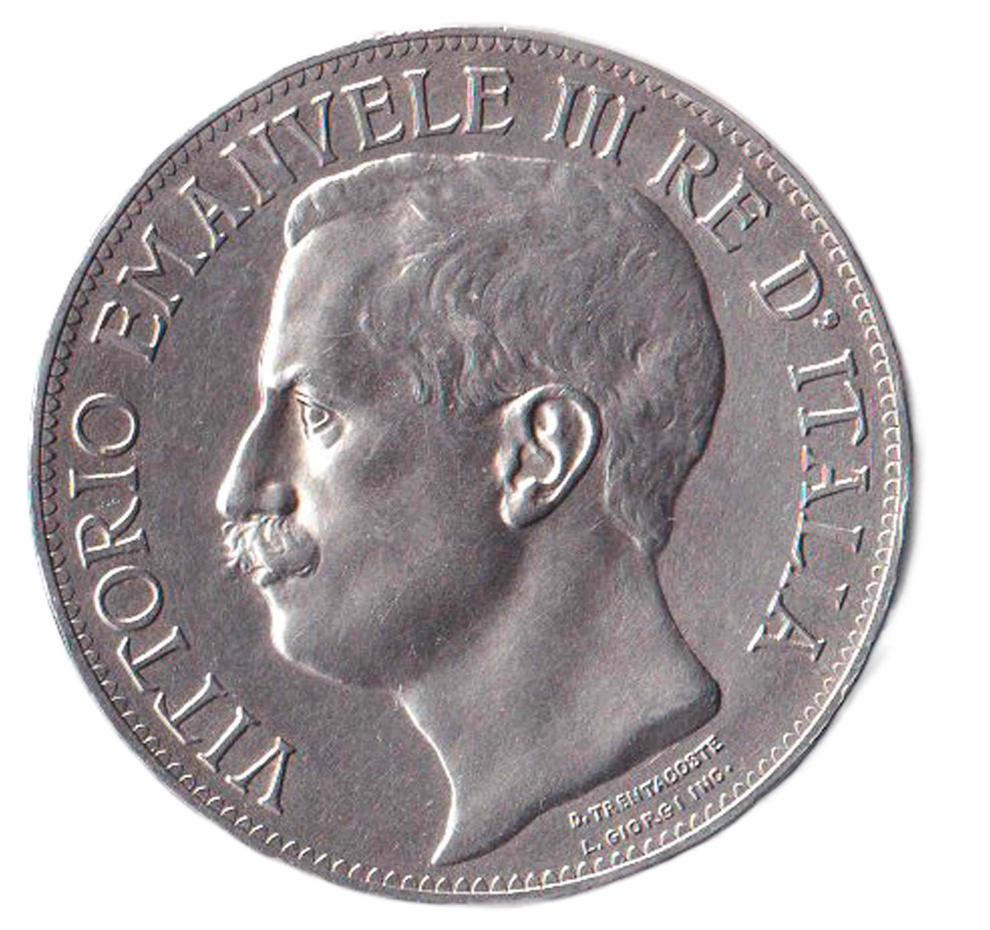 1911 - Vittorio Emanuele III 5 Lire Cinquantenario Spl+ Rara