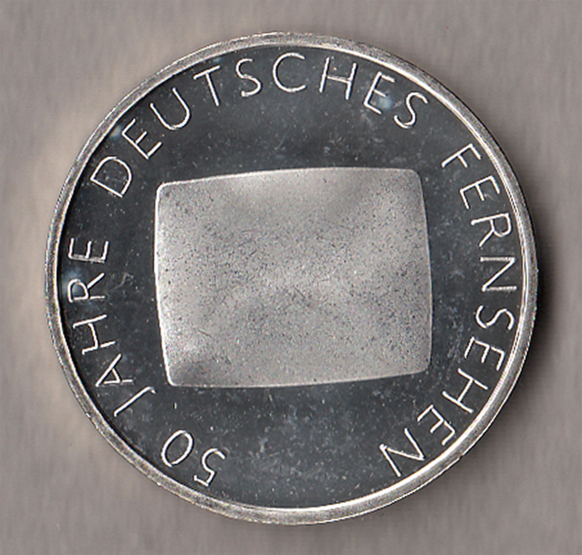 2002 - 10 euro GERMANIA 50° Televisione tedesca Fior di Conio