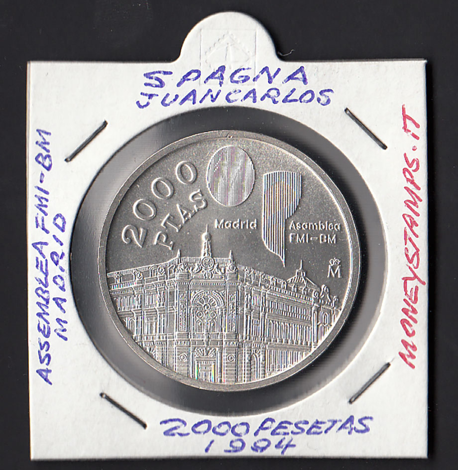 1994 - SPAGNA 2000 Pesetas Juan Carlos Assemblea Fmi-Bm