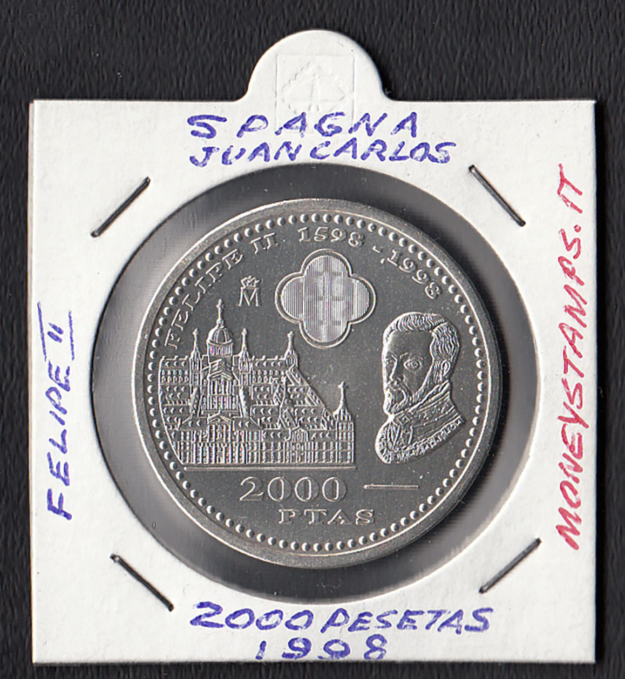 1998 - SPAGNA  2000 Pesetas Juan Carlos Felipe II