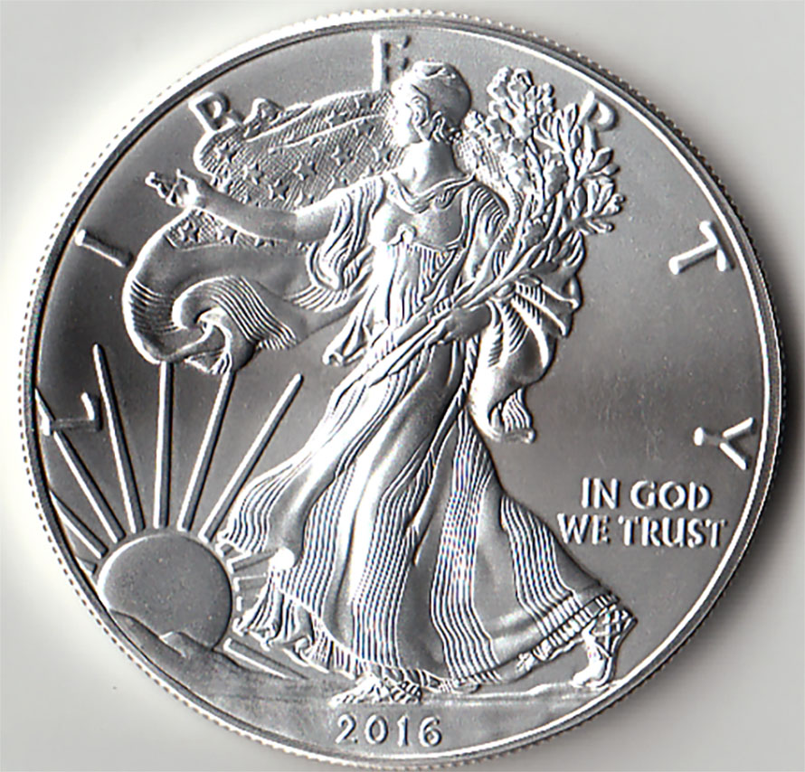 2016 - STATI UNTI - 1 Dollar Liberty Argento Oncia