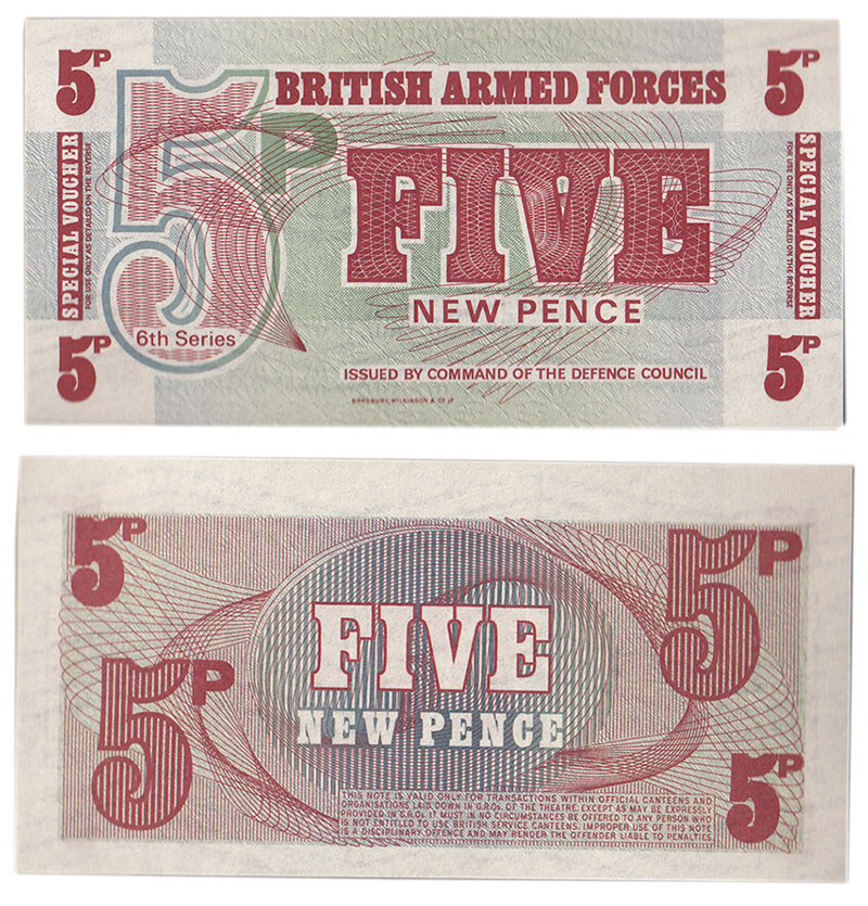 GRAN BRETAGNA 5 New Pence 1972