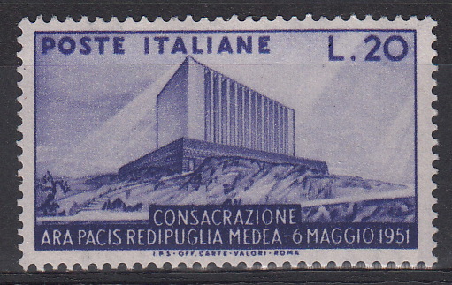 1951 Consacrazione dell'Ara Pacis a Redipuglia Medea Perfetto non Linguellato 1 Val Sassone 656