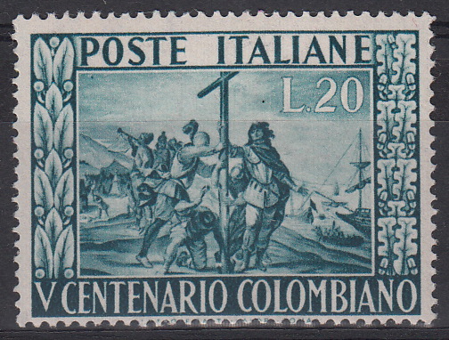 1951 5° Centenario della Nascita di Colombo Perfetto non Linguellato 1 Val Sassone 660