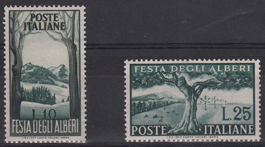 1951 Festa Degli Alberi Nuovi Perfetti non Linguellati 2 Val Sassone 680-1