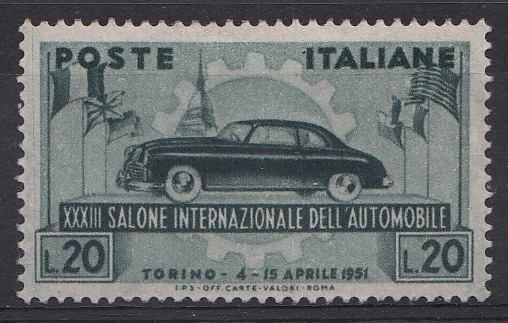 1951 33° Salone dell'Automobile di Torino Perfetto non Linguellato 1 Val Sassone 655